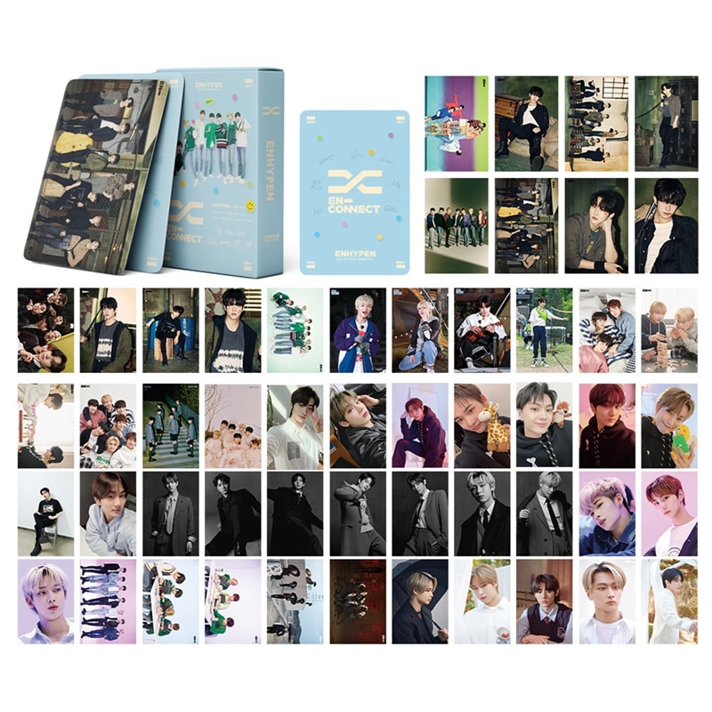 54 Cái/bộ ENHYPEN EN-Kết Nối LOMO Thẻ Kpop Album Photocard Dành Cho Người Hâm Mộ Tặng