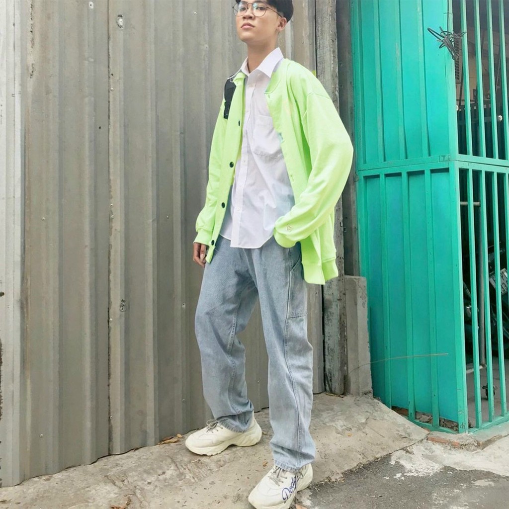 [VIDEO][ÁO CARDIGAN NAM NỮ] ÁO KHOÁC UNISEX CARDIGAN PLASTIC VẢI NỈ NGOẠI FREE SIZE 70KG AK200 | BigBuy360 - bigbuy360.vn