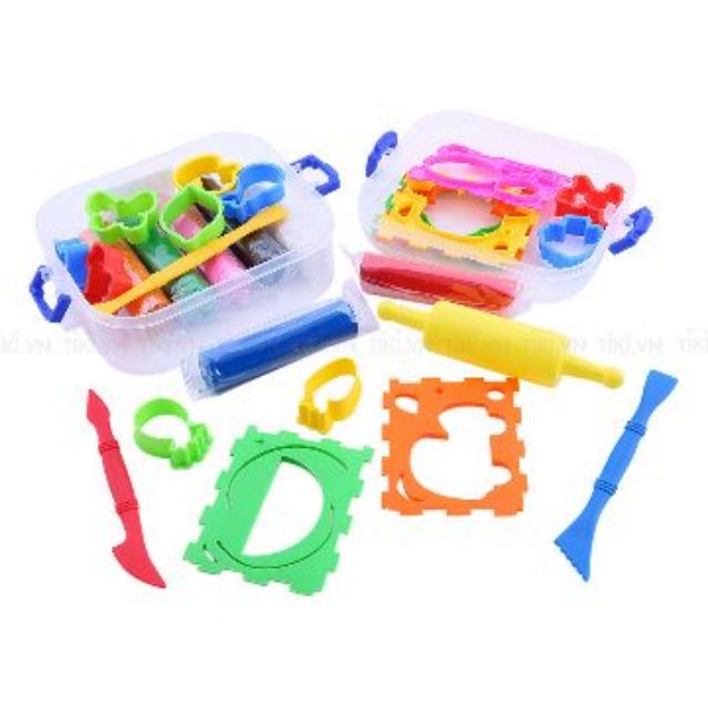 Đất Nặn Học Tập 7 Màu + Bộ Dụng Cụ Kiddy ClayPX380716SMRT