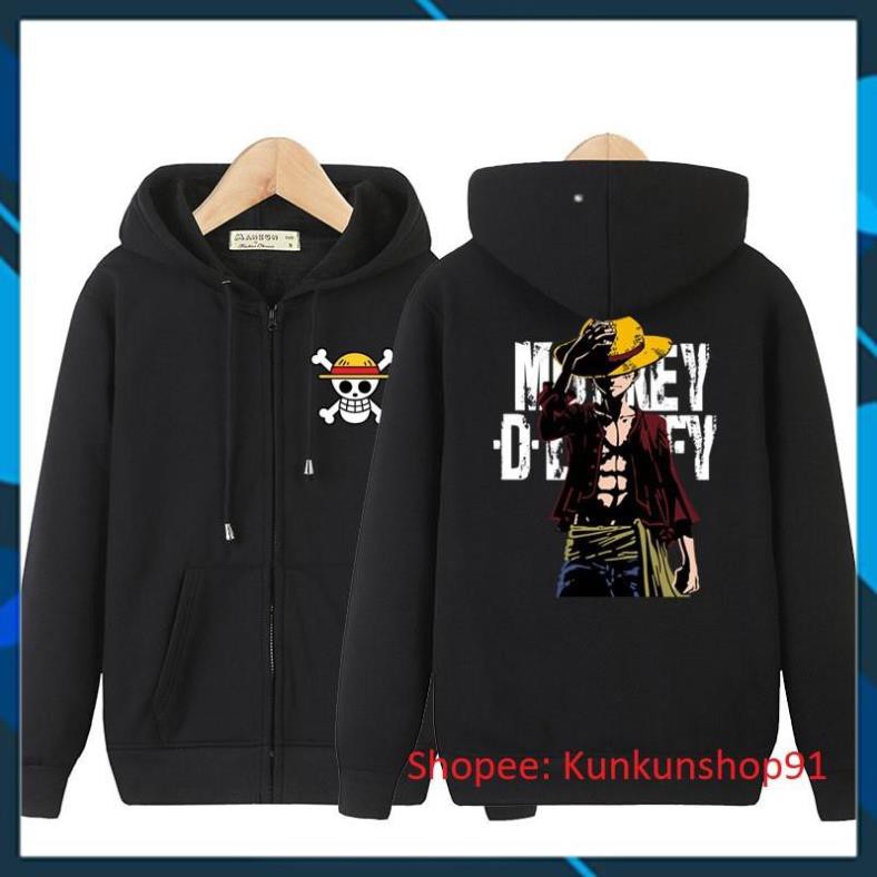 Áo Khoác Áo Hoodie One Piece Mũ Rơm Giá Rẻ !!