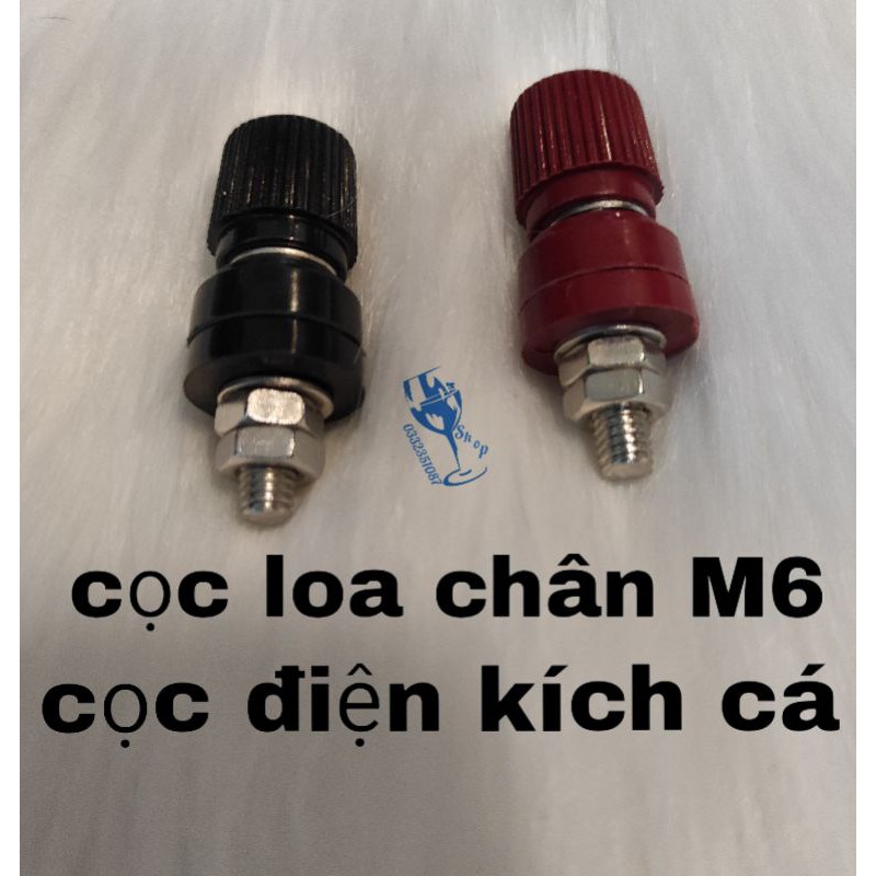 cọc loa 333M66MM (1 bộ đỏ + đen) - chế vỏ pin lithium sắt 32650 DIY