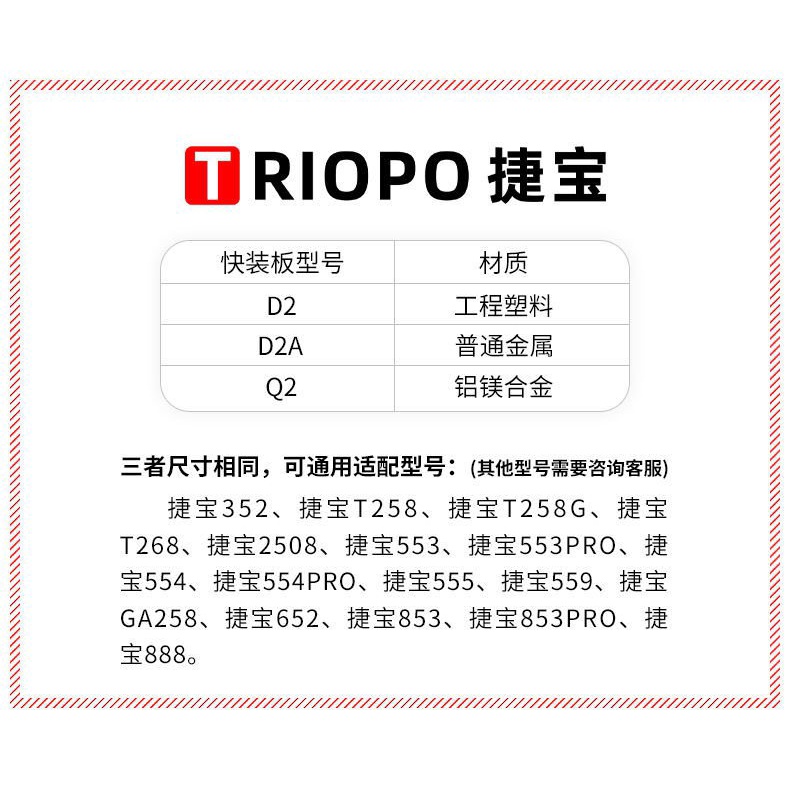 Đế Tháo Lắp Nhanh D2/D-2A/B-2/Q-2 Cho Máy Ảnh | BigBuy360 - bigbuy360.vn