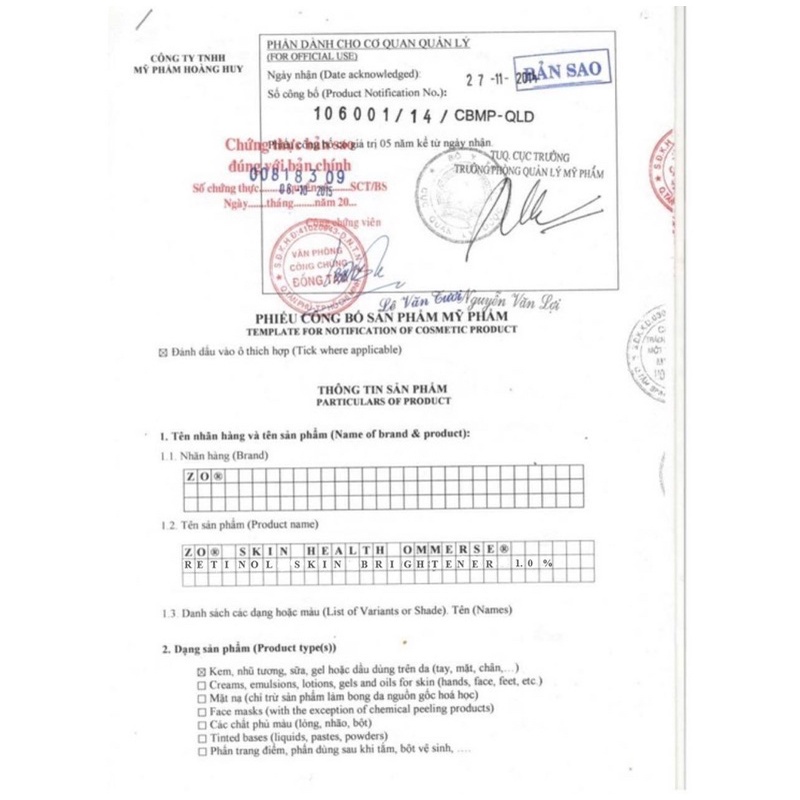 Retinol ZO Skin Brightener 0.5% - Kem Dưỡng Sáng Da, Ngăn Ngừa Lão Hóa Giảm Nám Và Tàn Nhan ZO Skin Health