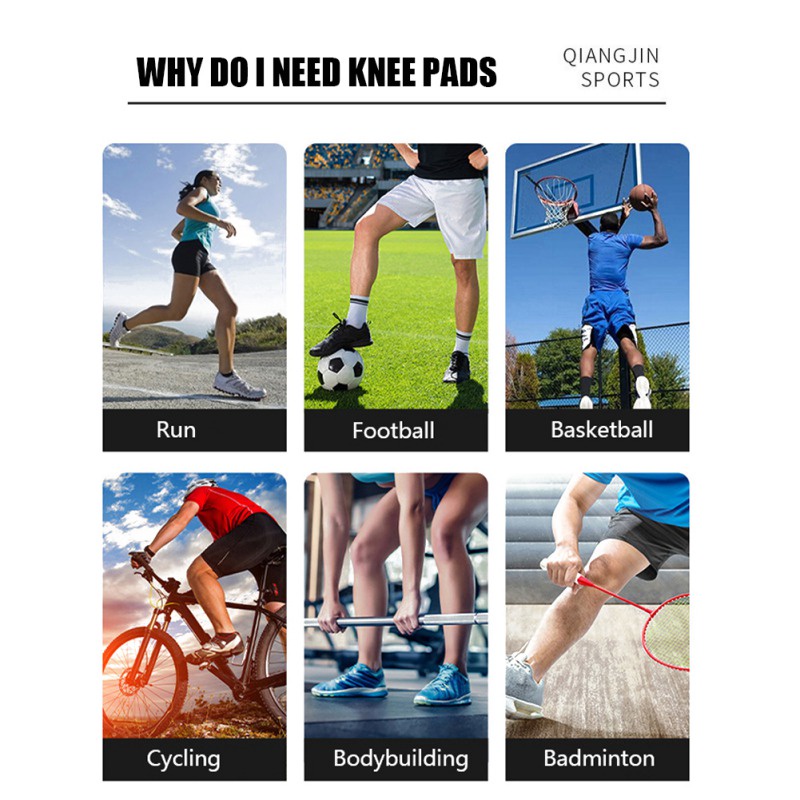 Băng Quấn Bảo Vệ Đầu Gối Co Giãn Hỗ Trợ Chơi Thể Thao