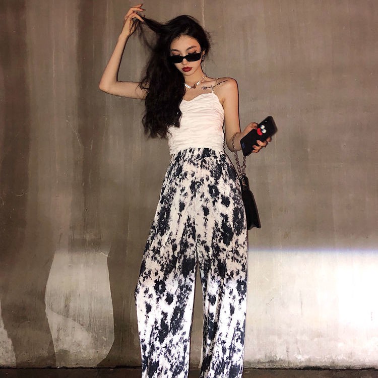 Quần Dài Ống Rộng Họa Tiết Đẹp Mắt Thời Trang Cho Nữ | BigBuy360 - bigbuy360.vn