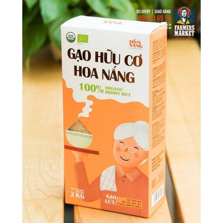 Gạo Lứt Hoa Nắng Trắng , Gạo Lứt Tím Hữu Cơ - Hộp 1kg/ 2kg