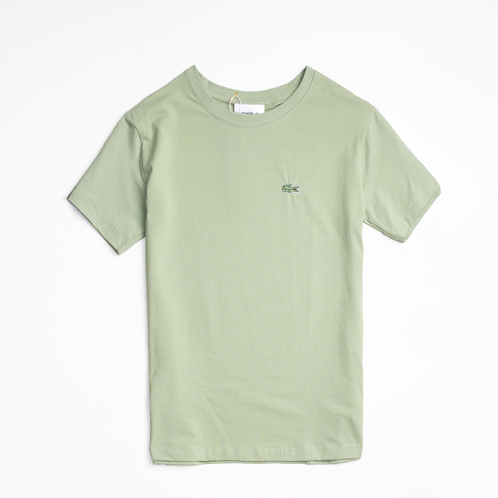 Áo thun Lacot xuất khẩu màu xanh lá nhạt vải cotton chất lượng cao cấp - Năng Động Khỏe Khoắn