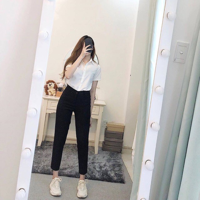 Sơmi tay ngắn vải chống nhăn 💚
