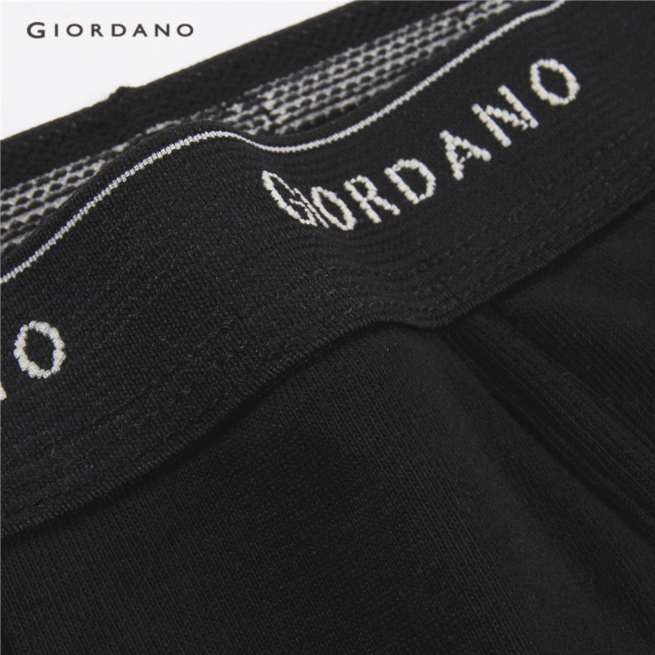 Set 3 quần lót GIORDANO 01178504 vải thun cotton chất lượng cao thời trang cho nam