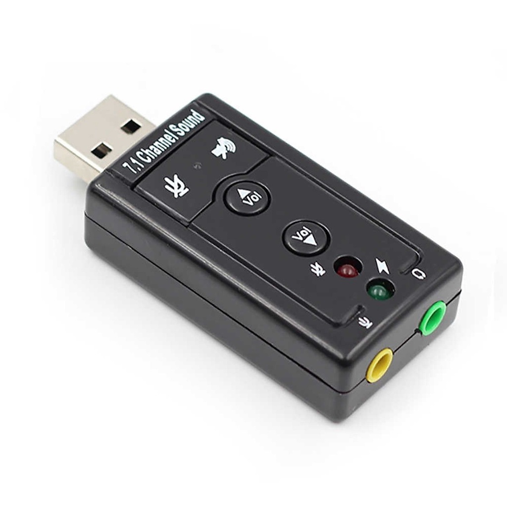 USB Ra Sound 3D 7.1 đầu ra âm thanh chuẩn cho máy tính và laptop - sieuthipkgiare