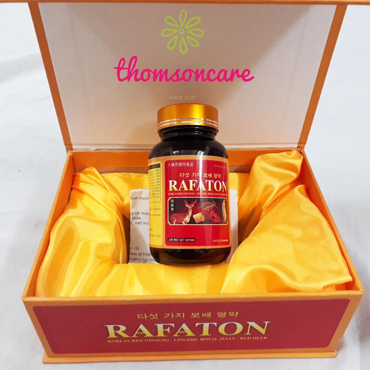 Đông trùng hạ thảo Rafaton tăng cường sức khỏe, nâng sức đề kháng, giúp ăn ngủ ngon, thêm nhân sâm, linh chi