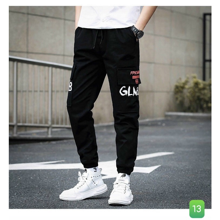 Quần Jogger thể thao nam túi hộp lưng thun ông bo HA602