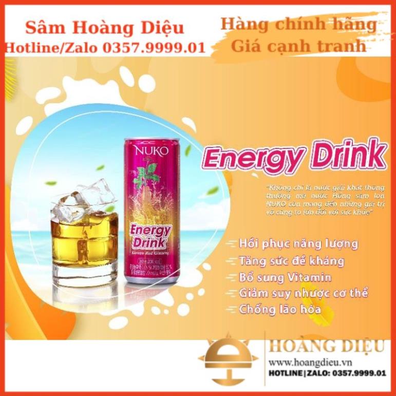 Sâm Hoàng Diệu - NƯỚC TĂNG LỰC HỒNG SÂM NUKO