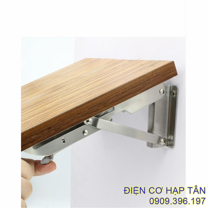 BẢN LỀ GẤP GỌN - INOX NGUYÊN CHẤT- 20, 25, 30, 35, 40CM - CHỤI LỰC  80KG