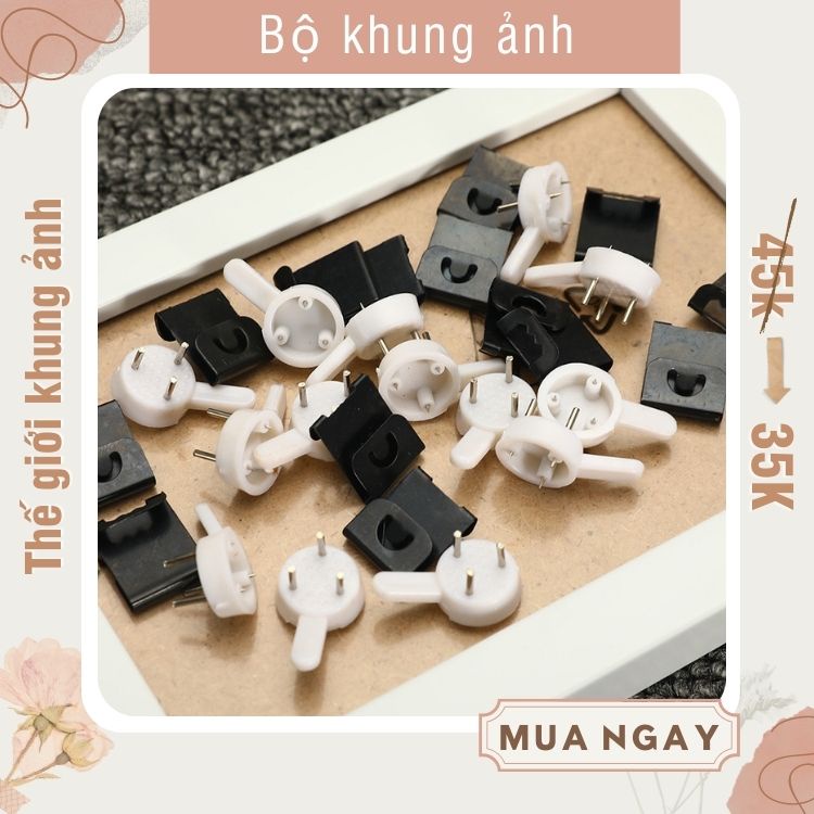 Bộ khung ảnh treo tường trang trí phòng cưới gồm 11 khung kèm đồng hồ và decal dán tường