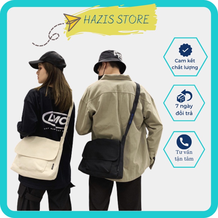 Túi đeo chéo nam nữ, thiết kế basic, phong cách unisex, kiẻu dáng chuẩn Hàn Quốc