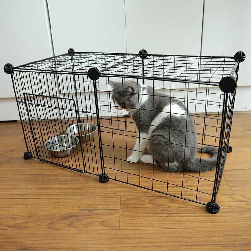 Chuồng quây thú cưng lắp ráp (7 lưới 1 cửa) cao 35cm