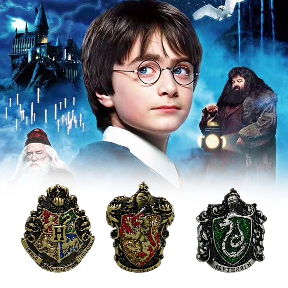 Huy hiệu cài áo bằng hợp kim phong cách Harry Potter