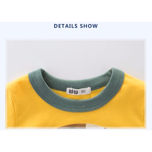 Áo thun bé trai cộc tay 27KIDS, áo phông cho bé vải Cotton thoáng mát hàng xuất Âu Mỹ