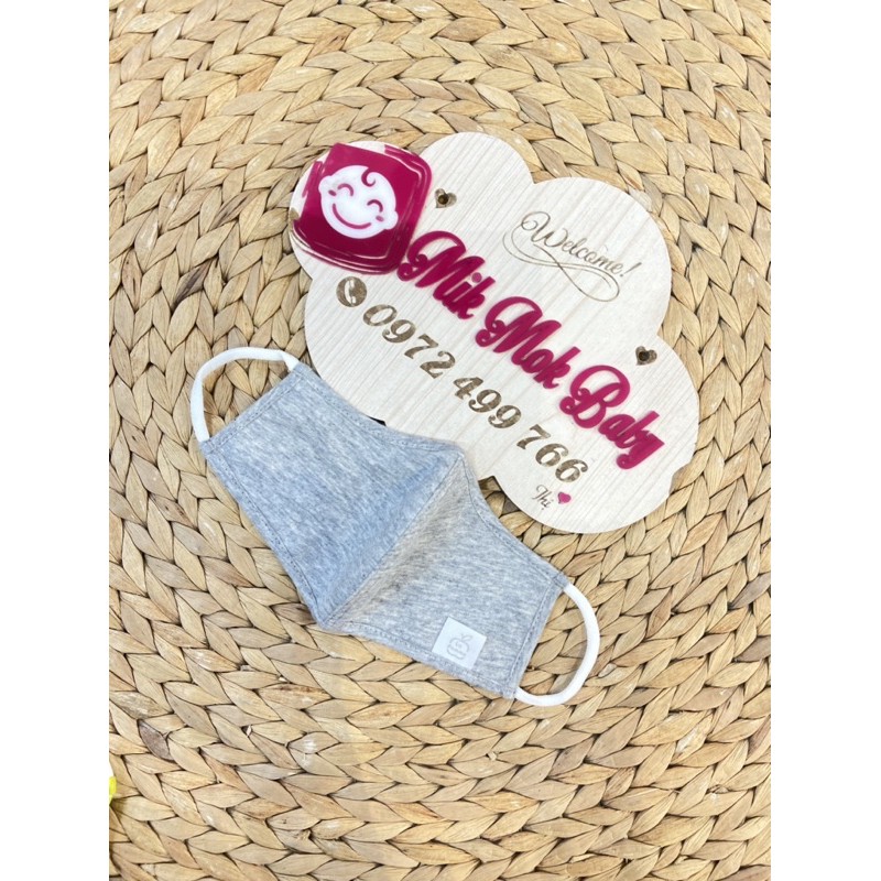 Khẩu trang vải cho em bé, Lapomme free size chính hãng cho bé từ 1-5y