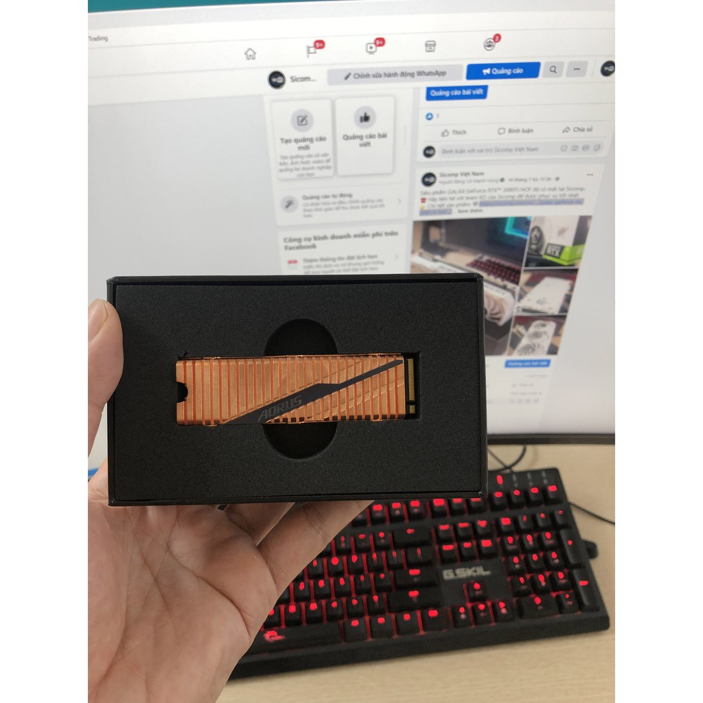 SSD M2-PCIe 1TB Gigabyte AORUS Gen4 Heatsink NVMe 2280 (Có tản), new, bảo hành chính hãng 36th | BigBuy360 - bigbuy360.vn