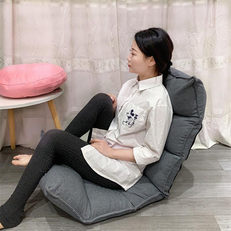 ✽▧ghế lười sofa beanbag cô gái net màu đỏ nhỏ dễ thương ban công phòng ngủ đơn tatami cho con bú