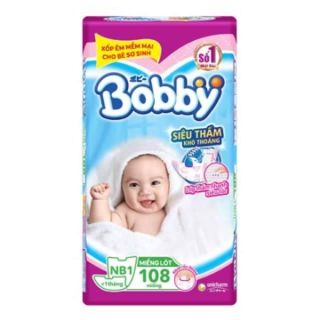Miếng lót Bobby newborn1 (64,88,108 miếng)