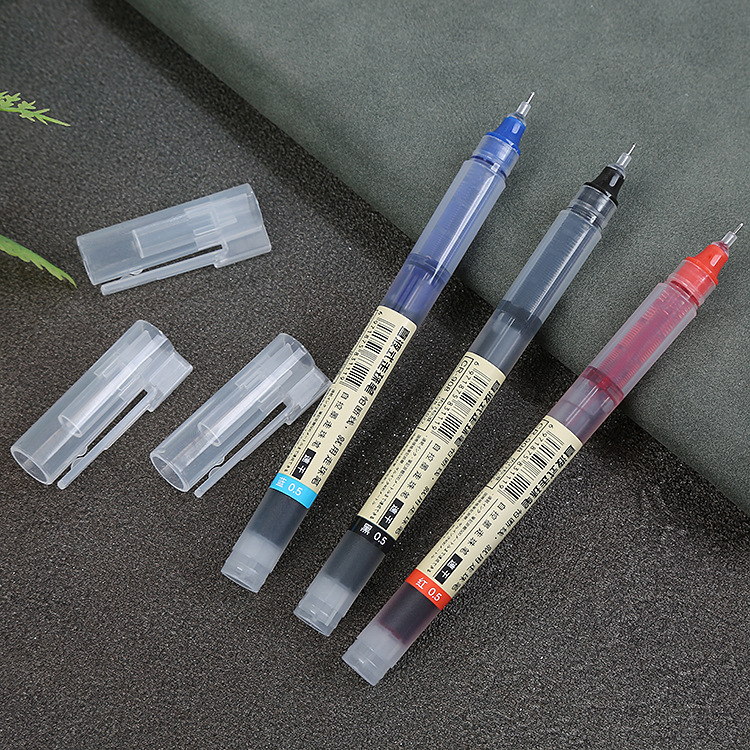 Sấy nhanh Chất lỏng thẳng Dạng lăn Bút Gel Bút học sinh Văn phòng phẩm Bút ký màu đen Đồ dùng học tập dễ thương M9M14