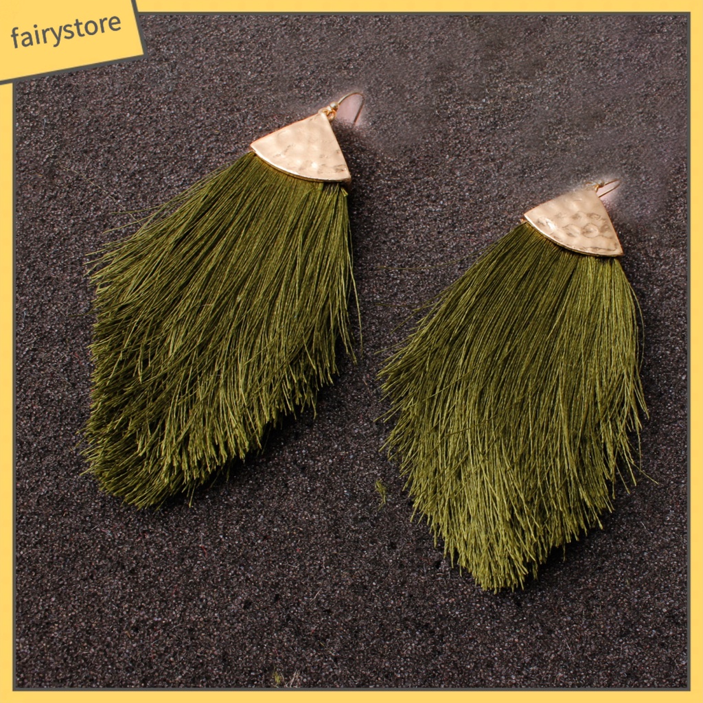 Bông tai tua rua dài thời trang cá tính cho nữ