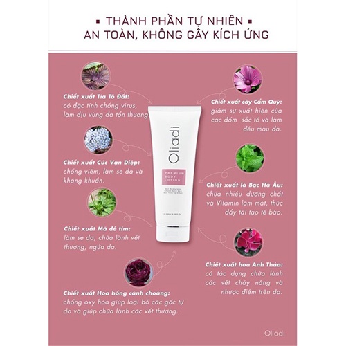 ✅  Body Lotion Oliadi ,Kem Body Oliadi Dưỡng Thể Trắng Toàn Thân Với Công Nghệ Hạt Nano Phân Tử
