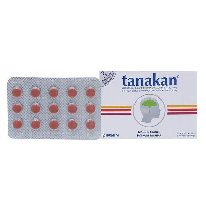 TANAKAN-H30V chính hãng Sản Xuất tại Pháp Hộp 30 viên