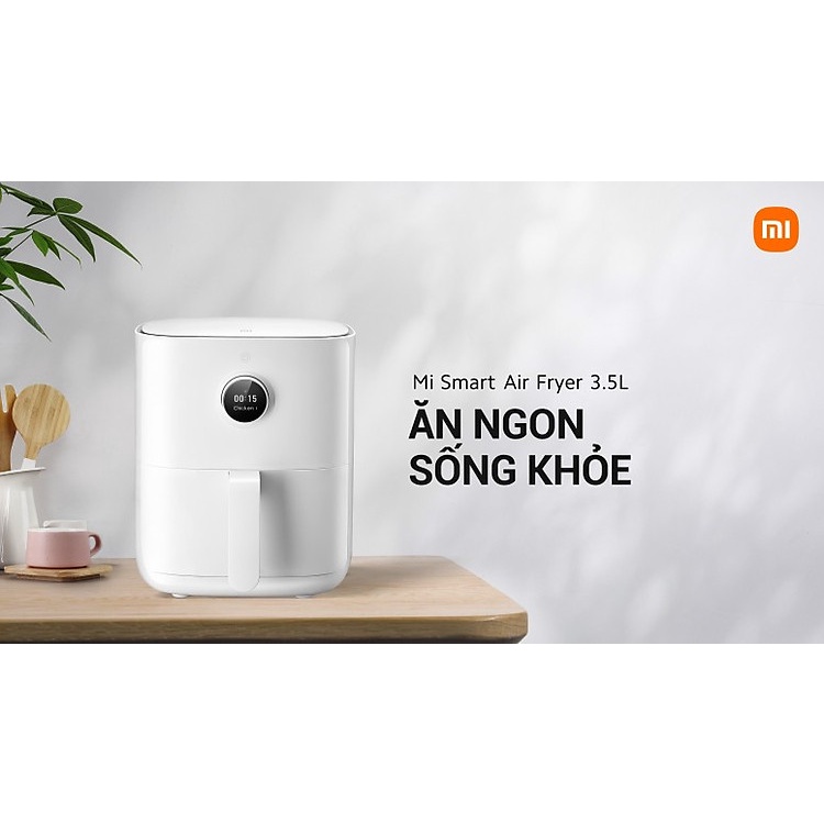 CHÍNH HÃNG - Nồi chiên không dầu Xiaomi Mi Smart Air Fryer 3.5L (Trắng) - Bảo hành 6 Tháng - Tích hợp App Mihome