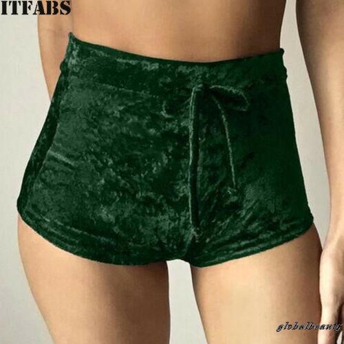 Quần đùi vải nhung lưng thun mềm dành cho phái đẹp | BigBuy360 - bigbuy360.vn