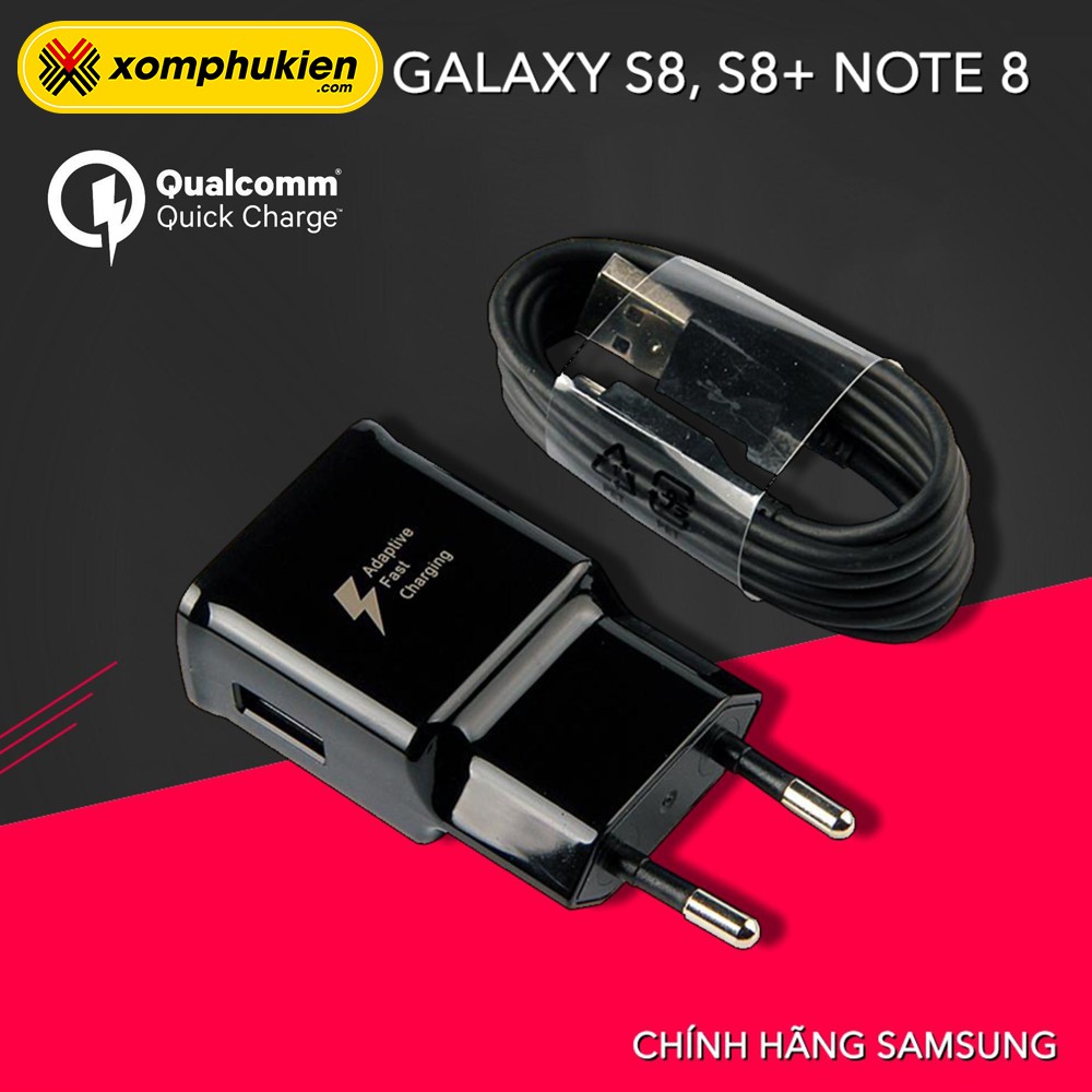 Củ sạc nhanh Fast Charge Samsung Galaxy S8/S8plus/note8/note9, sạc nhanh Qualcomm quick charge 3.0