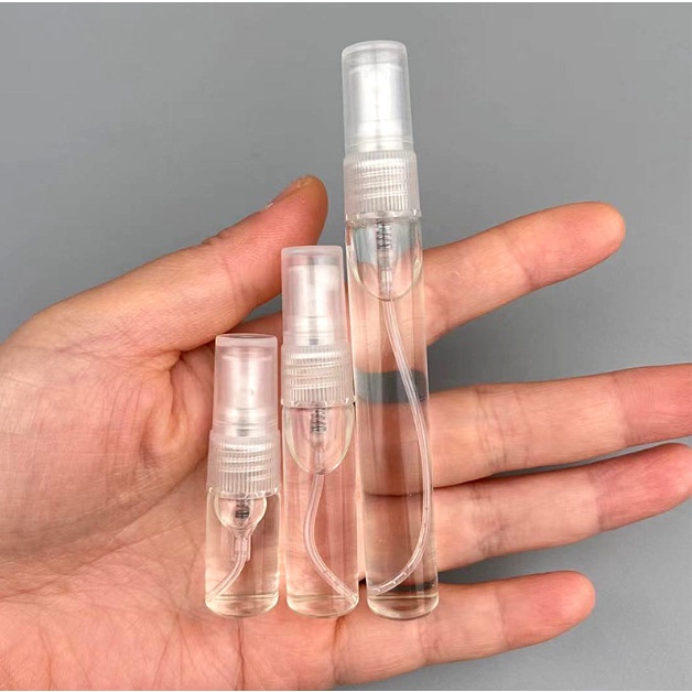 Chai đựng, ống đựng nước hoa thủy tinh, tròn dung tích 3ml