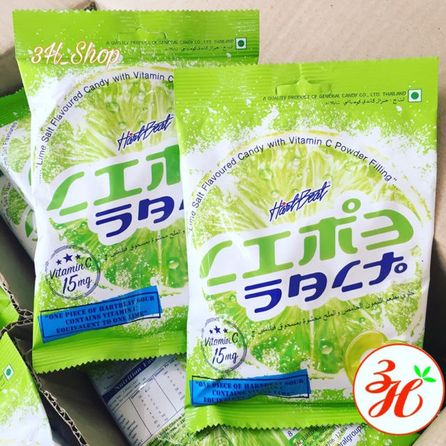 Kẹo chanh muối date T10/21 Thailand