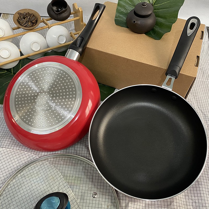 Chảo chống dính sâu lòng có nắp kính size 24cm 26cm dùng được mọi loại bếp