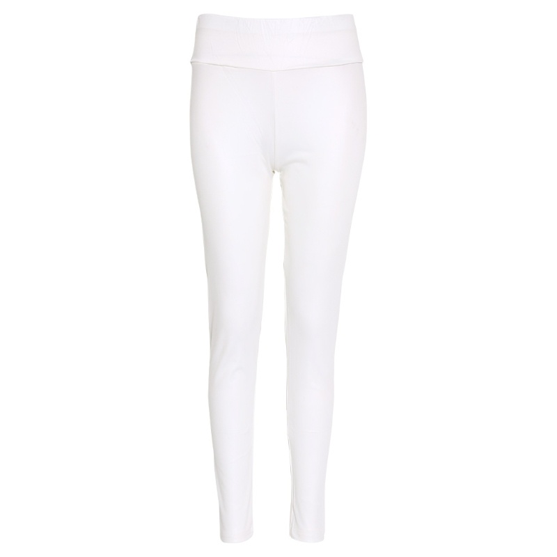 Quần Legging Bút Chì Lưng Cao Giả Da Thời Trang Sành Điệu Cho Nữ