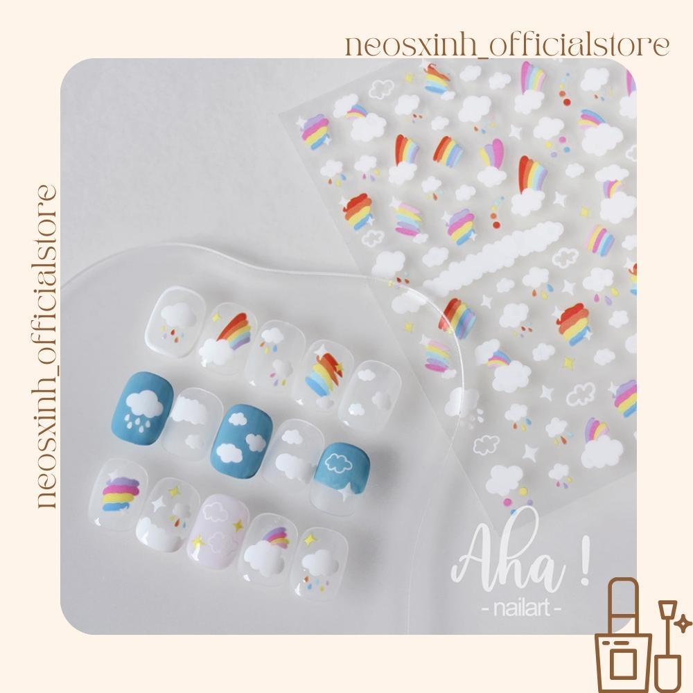 Sticker Dán Móng Tay AHA 18 Mẫu Cute Hot Trend - Hình Dán Móng - Neosxinh Nails