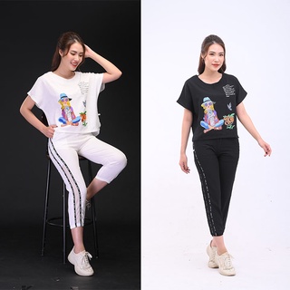 Bộ đũi nữ mặc nhà - mặc đi chơi chất đũi xước đẹp hàng loại 1