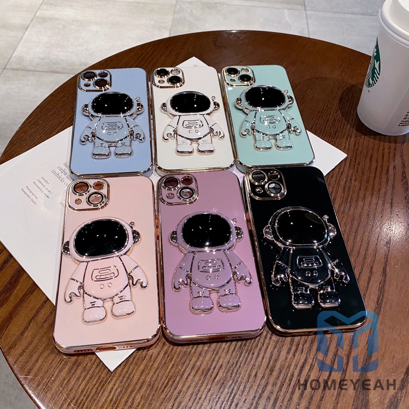 Ốp Điện Thoại Mềm Chống Sốc Hình Phi Hành Gia Hoạt Hình 3D Cho iPhone 11 12 13 Pro Max