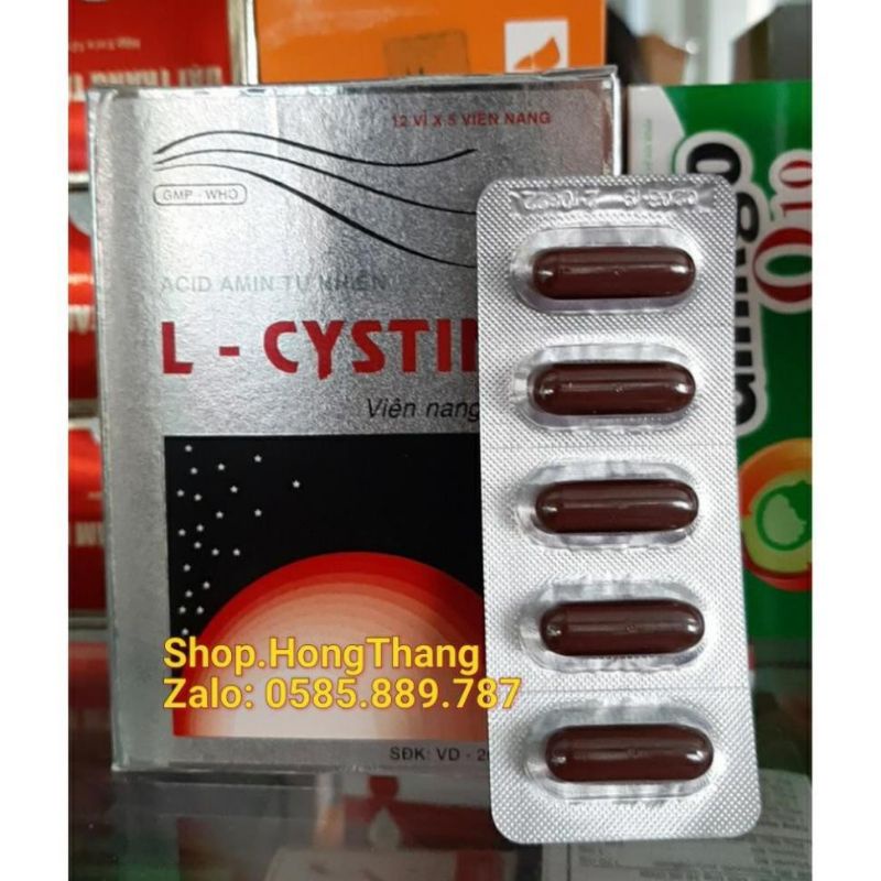 L - Cystine bổ sung dưỡng chất cho tóc, da hộp 60 viên