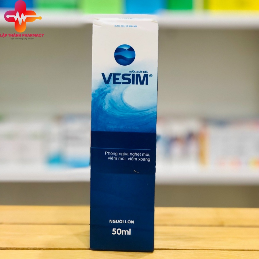 XỊT MŨI NƯỚC MUỐI BIỂN VESIM NGƯỜI LỚN, PHÒNG NGỪA NGHẸT MUI, VIÊM MŨI, VIÊM XOANG
