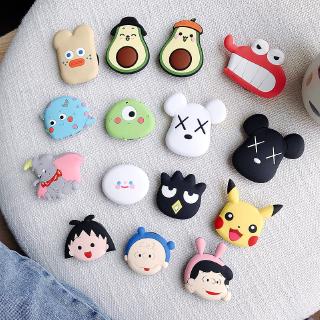 Universal Phone Socket Bracket Cute 3D Cartoon  Phone Expanding Stand