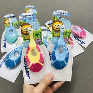 COMBO 2 BÀN CHẢI ĐÁNH RĂNG JORDAN CHO BÉ STEP1 0-2 TUỔI