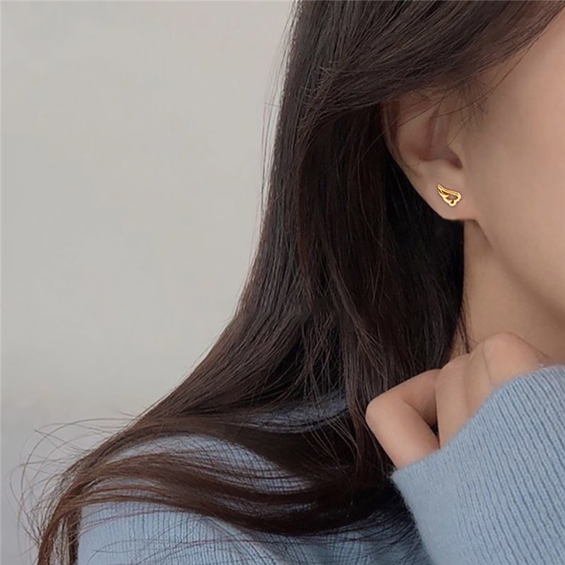 Đôi Bông Tai Hình Cánh/ Bươm Bướm Đơn Giản Thời Trang Mùa Hè Cho Nữ