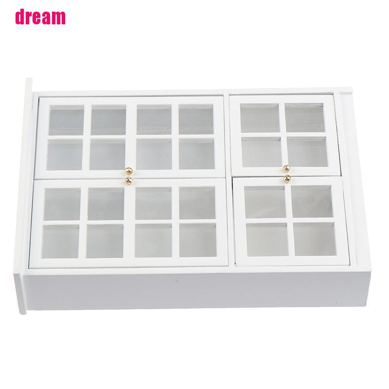 Tủ Gỗ Trưng Bày Trang Trí Nhà Búp Bê Xinh Xắn