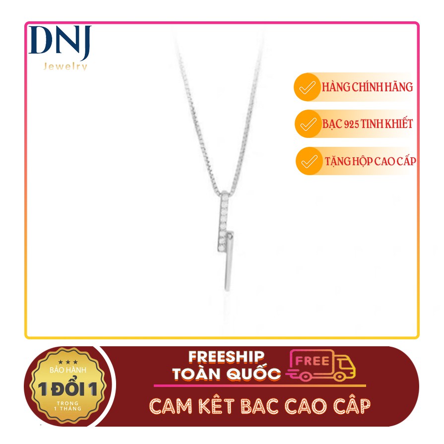 [ĐỒNG GIÁ 39K]Mặt dây chuyền nữ bạc 925 - Vòng cổ bạc nữ đẹp đơn giản MB01 - Trang Sức DNJ