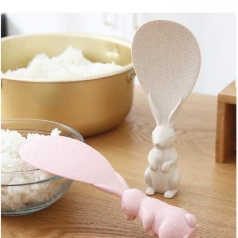 Muôi múc cơm hình con thỏ có đế siêu dễ thương, tiện lợi