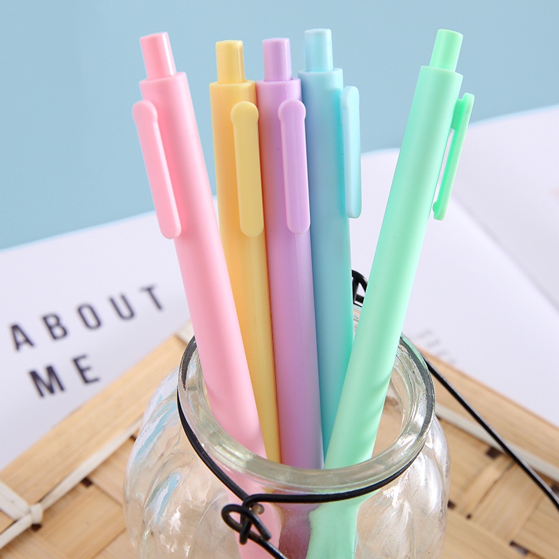 Set 1/3 bút bi mực nước ngòi 0.5mm nhiều màu sắc tùy chọn